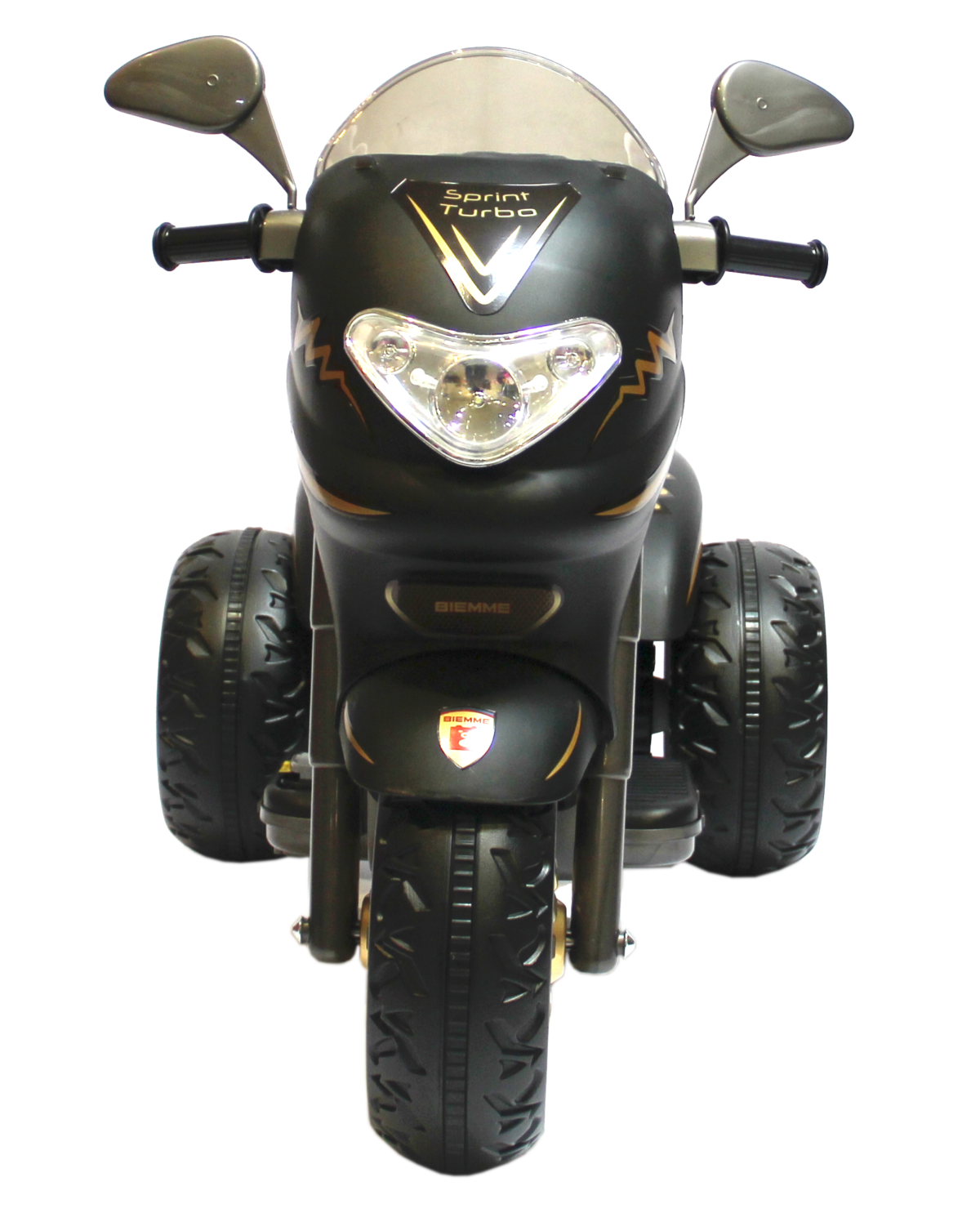 Moto Eletrica Biemme Sprint Turbo 12V com Capacete Gold - Moto