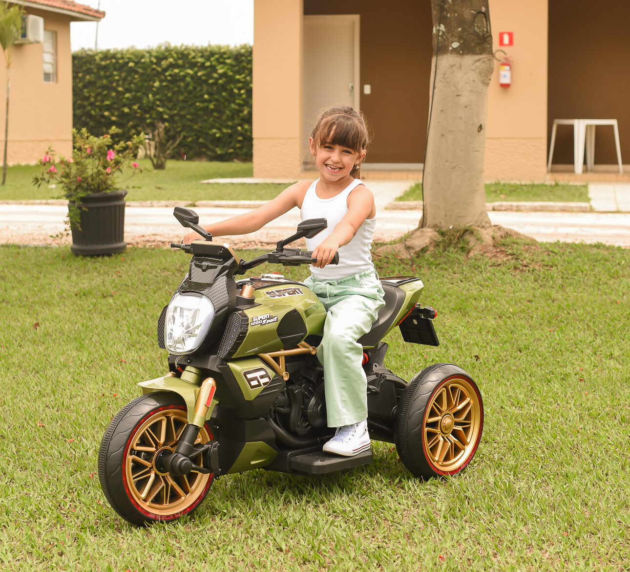 Moto Power Trike Verde