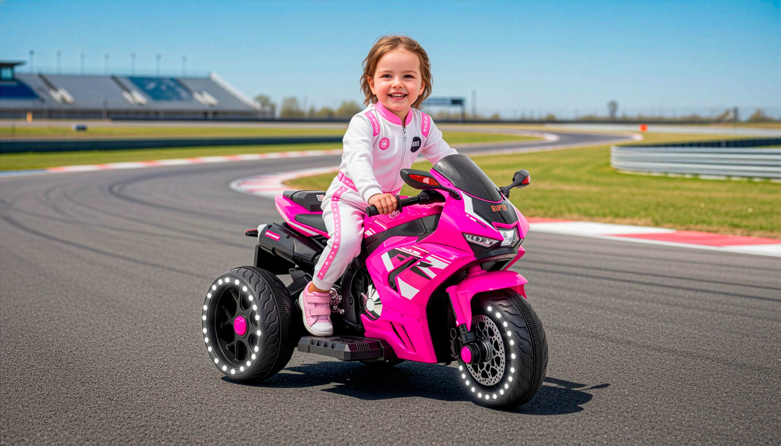 Moto Turbo Sport Trike Rosa 12V
