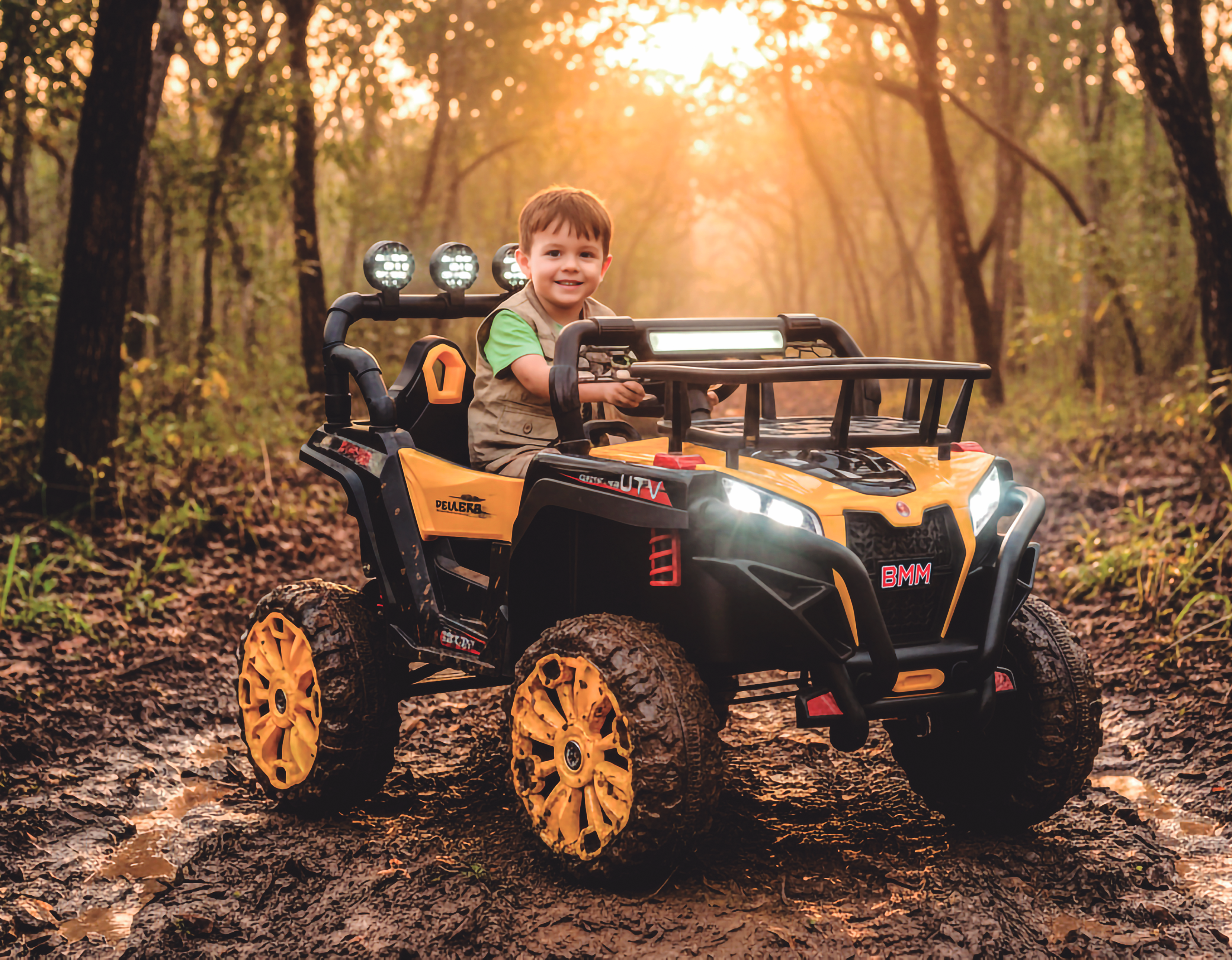 Quadriciclo Big Quad Amarelo 12V